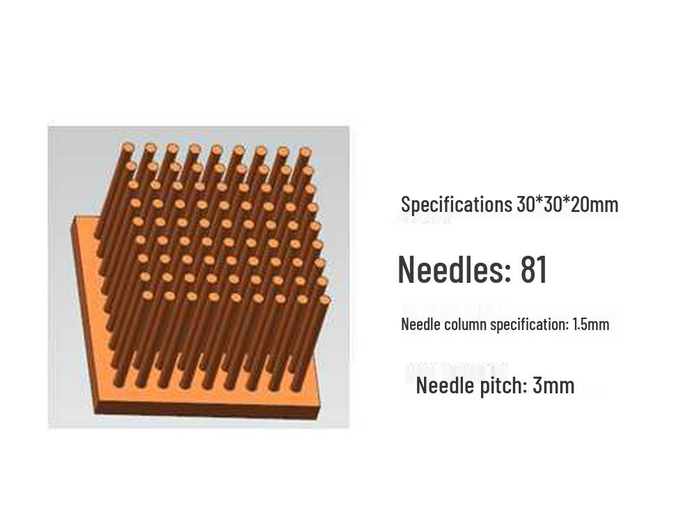 Purple Mini IC Chip Overclocking Heatsink for Motherboards