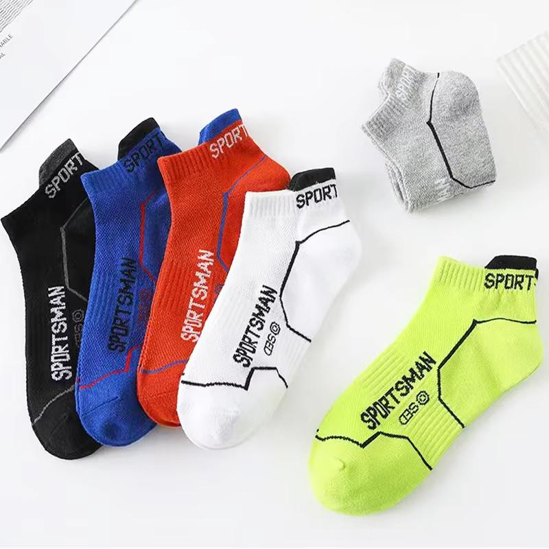 6-10 Pairs High Quality Socks Men's Summer Man Short Socks Breathable Ankle Socks Cotton Sports Socks Black Thin Cut Run Men