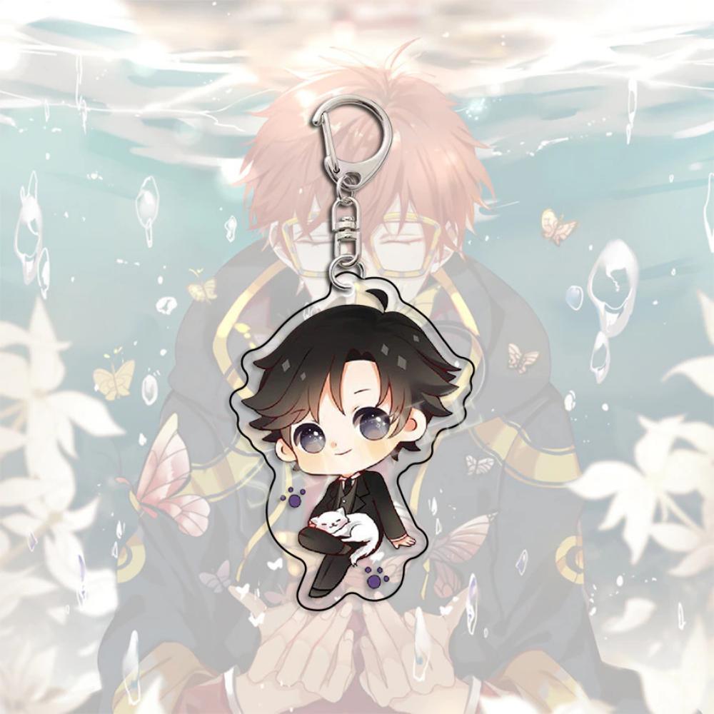 Mystic Messenger Jumin Saeran Yoosung 707 Zen Ray  Keychain Strap Figure Cartoon Figure Girl Bag Stationery Fan Collection Gifts