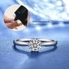 Banyan Tree S925 Silver Moissanite Six-Claw Women's Fashion Ring - Elegant Luxury Trend