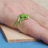 Funny Frog Ring Cute Animal Shape Opening Adjustable Rings For Women Men  Cute Frog Finger Ring Jewelry Accessories