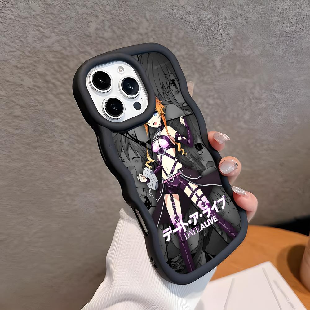 Date a Live Yamai Kaguya Wavy Edge TPU Handyhülle für iPhone 17 16 15 14 13 12 11 Air Pro Max Plus Buntes Cover