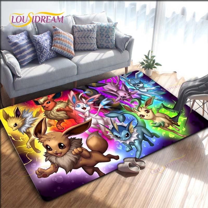 Anime Pokemon Pattern Carpets Living Room Anti-Skid Pikachu Area Rug Kids Bedroom Mats Yoga Mat Large Carpet Decor