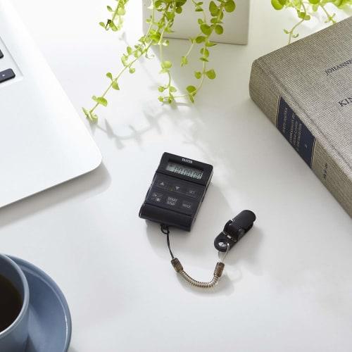 Tanita Study Timer with Strap, Vibration Function, 24 Hours, Black, TD-370N BK