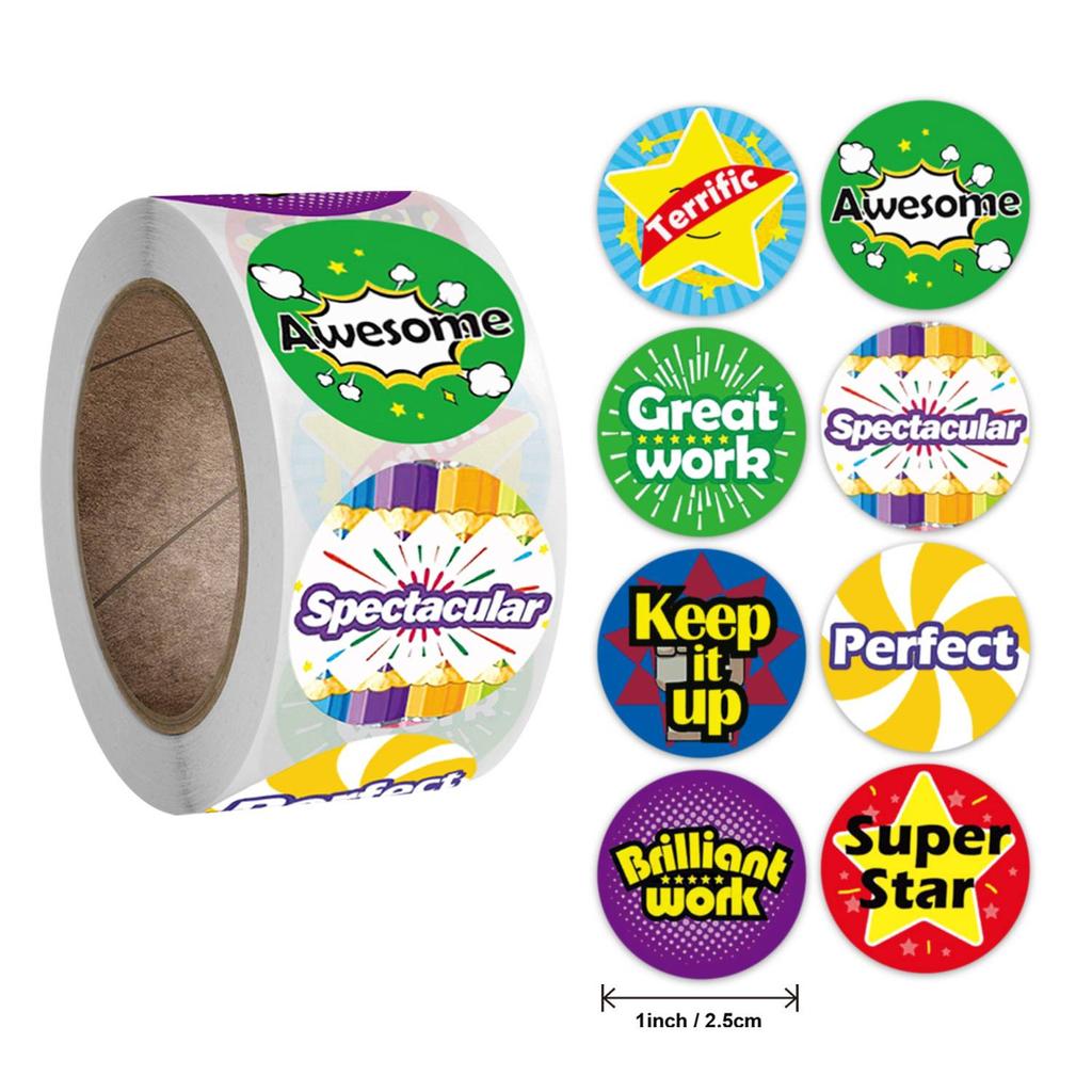 About 500pcs 1inch Cartoon Animal Children Sticker Label Thank You Cute Toy Game Sticker DIY Gift Sealing Label Decoration