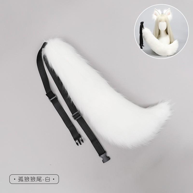 Bandeau Oreilles de Loup Poilues Accessoire Cosplay Costume Anime Fête Unisexe Peluche Douce Animal Headpiece
