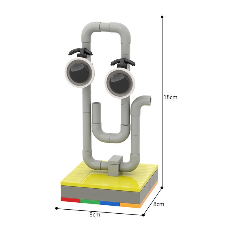 MOC Game Movie Figures Robot Bender Herbivorous K-VRC Clippy the Age Revealer World Building Blocks Toys for Children Kids Gifts