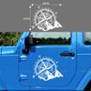 3D Car Sticker Compass Rose Navigate Mountain 4x4 Offroad Vinyl Sticker Decal Car Decal