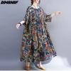DIMANAF Plus Size Summer Dress Beach Casual Women Clothing Big 2022 New Dress Fashion Sundress