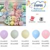 Metallic Blue Silver Balloons Garland Arch Kit Starburst Foil Balloons Birthday Party Kids Baby Shower Party Decorations Wedding
