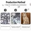 5D DIY Pearl Diamond Painting Kit Majestic White Tiger Full Drill Embroidery Mosaic Art Home Wall Decor Gift