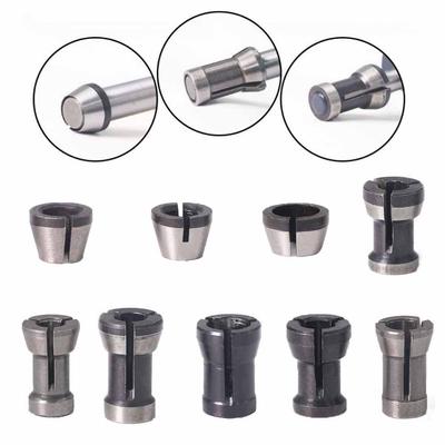 6/6.35/8mm Shank Router Bit Extension Collet Chucks Adapter Woodworking Trimming