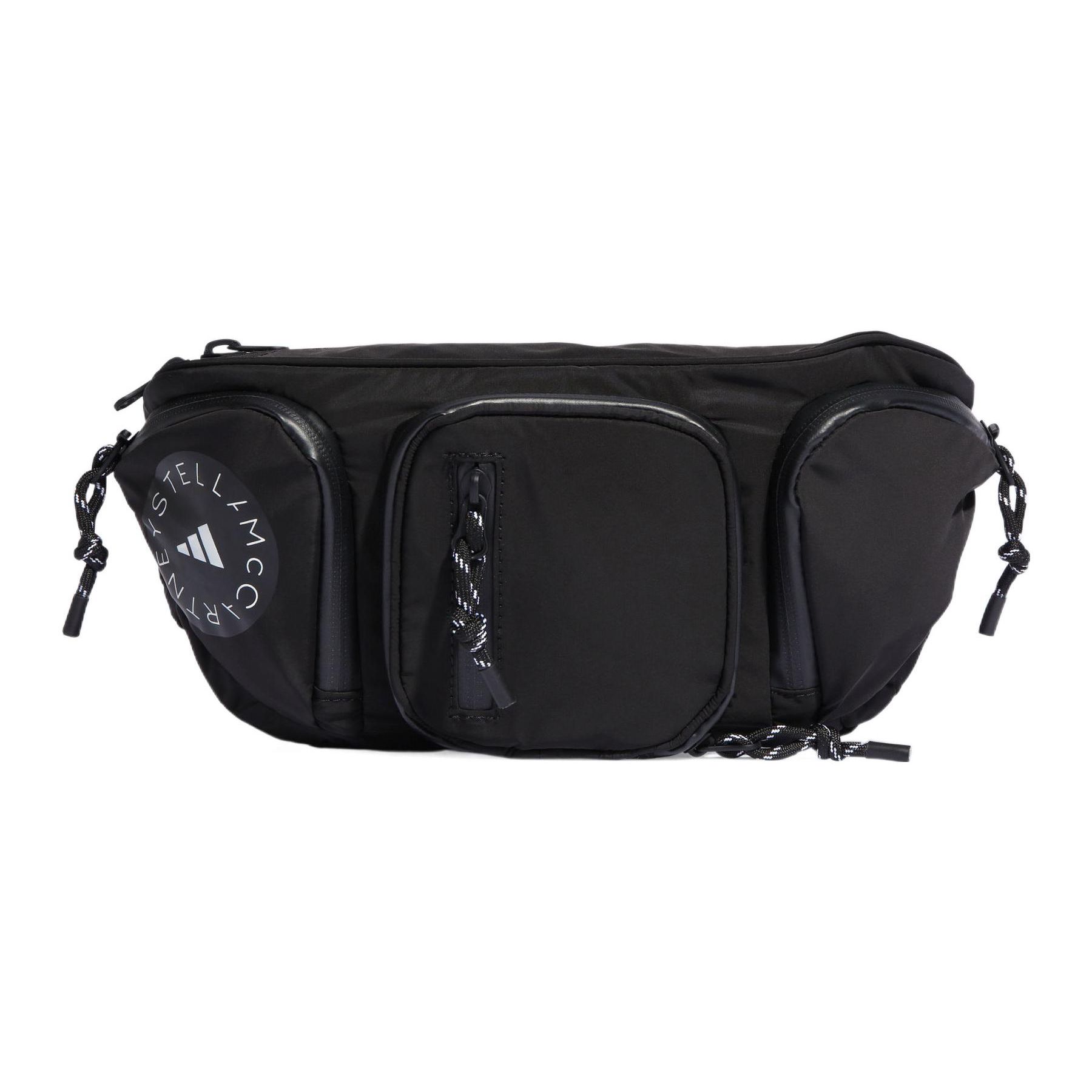 Adidas X Stella McCartney Collaboration Sports Casual Polyester Shoulder Crossbody Waist Bag Women bags Black HS3383 Black 9790₽