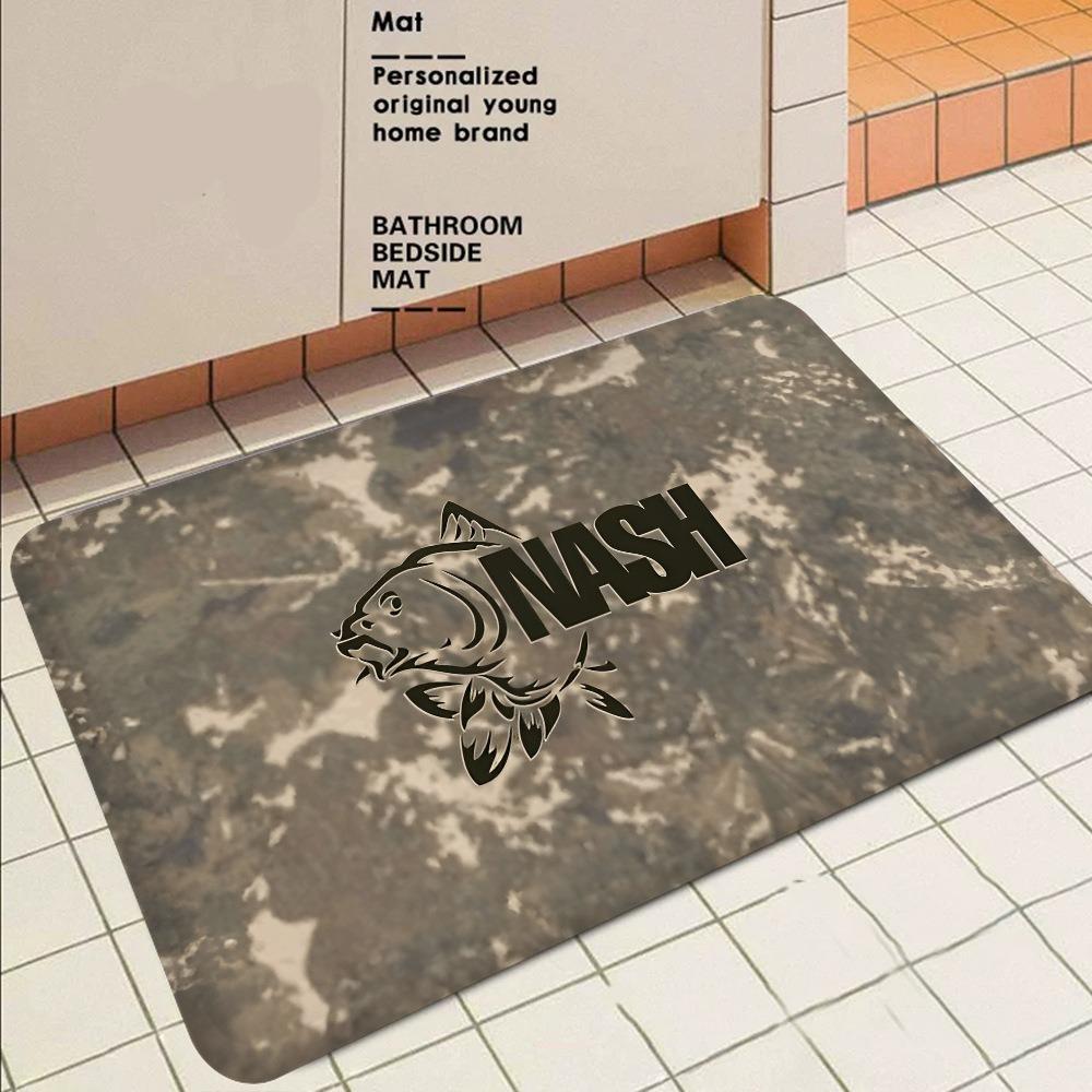 Nash Fishing Logo Large Carpet Rug for Home Living Room Bedroom Sofa Doormat Decor Kids Play Area Rug Carpet Non-slip Floor Mat