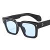 Quadratische coole Sonnenbrille Damen Herren Marke Designer Mode Sonnenbrille Weiblich Männlich Bunt Punk Spiegel