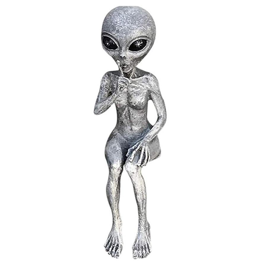 

1 piece resin alien figurine for garden decoration, Martian figurine set for home, interior and exterior decoration