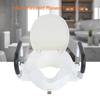 10cm Elevated Raised Toilet Seat With Lid Removable Padded Arms White
