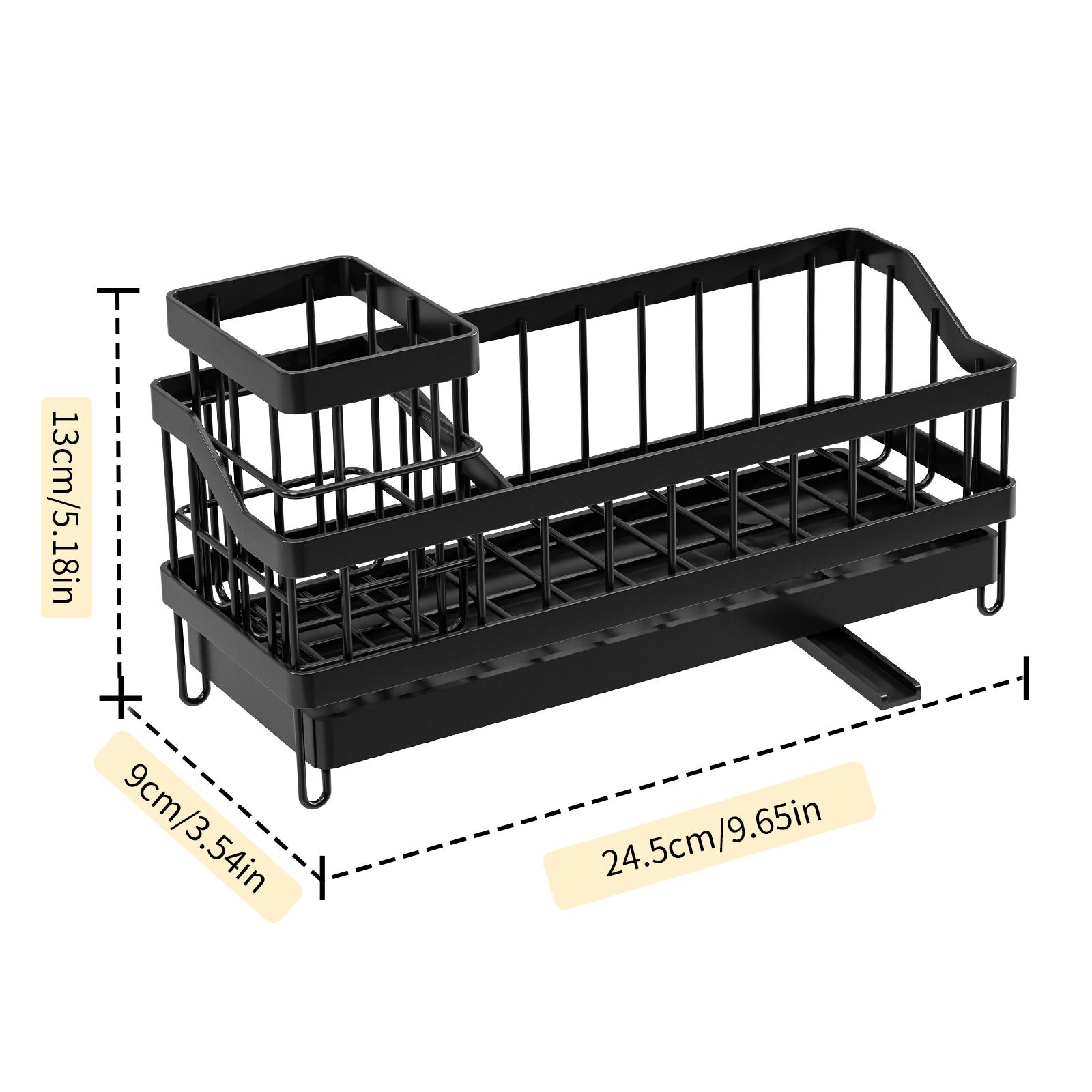 

1PCKitchen Sink Organizer Rustproof Non-Slip Soap Saw Sink Dispenser Brush Sponge Holder For Kitchen Sink Kitchen Organization