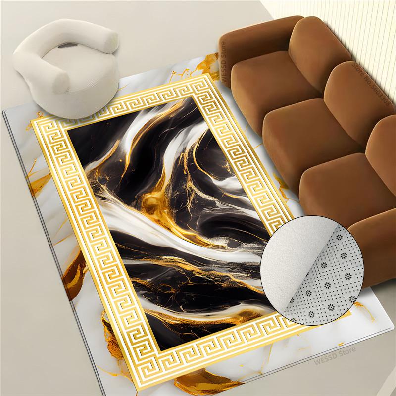 Marble Geometric Carpet Large Rug In The Living Room Fashion Rug For Bedroom Bedside Coffee Table Floor Mat Sofa Carpet