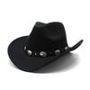 Western Style Cowboy Hat For Women Fashionable Trendy Cowboy Summer Hat Protection Formal Brimm R4X8