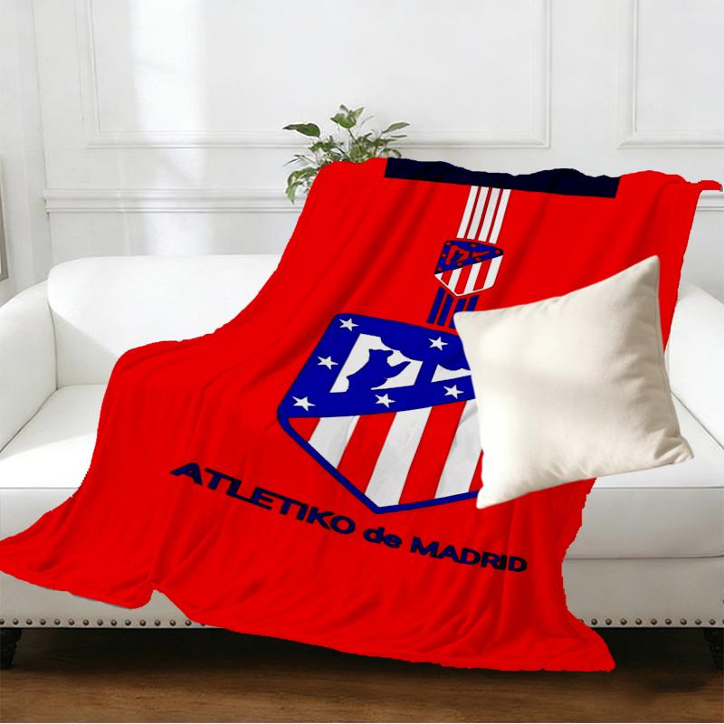 Coperta con Stampa Atletico Madrid - Morbida e Confortevole, per Camera da Letto, Viaggio, Divano, Decorazione per la Casa - Regalo di Compleanno o Natale per un Amico