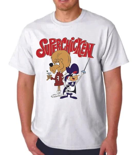SUPER CHICKEN T-T-shirt - Cartoon JAY WARD Cereal Quisp HANNA BARBERA RELATED S