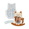 Flexible Silicone Craft Mold for Picture Frames With Rocking Base Desktop Ornament Mould Jewelry Tool