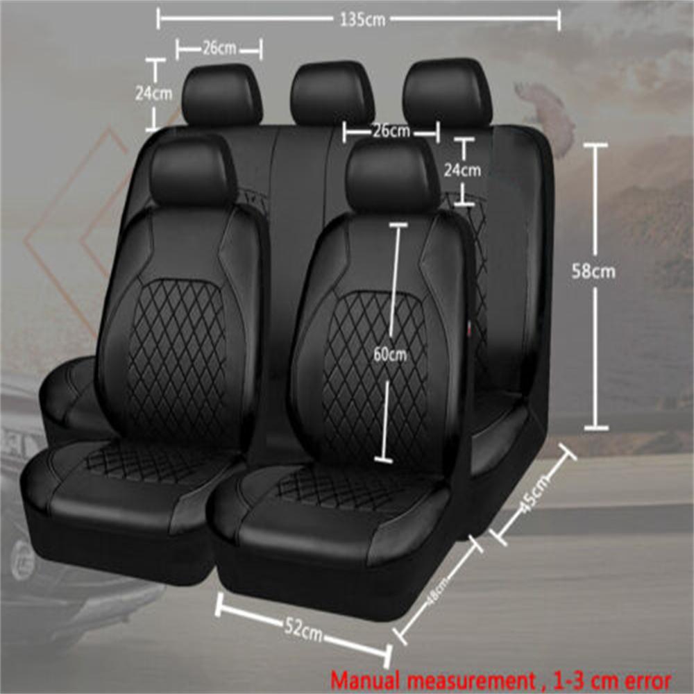 Universal Car Seat Set PU Leather Car Seat Cushion Fully Surrounded Protective Pad Anti-Scratch Car Interior Accessories