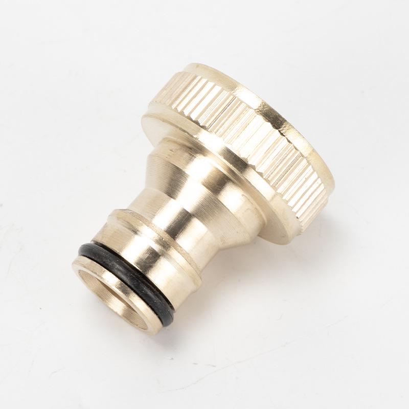 Copper Quick-Connect Faucet & Pipe Connector with Internal/External Thread - Fits 4mm & 6mm.