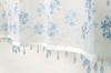 Arie Cafe 125cm Wide X 45cm Liz Curtain, Blue, Long, Beaded,
