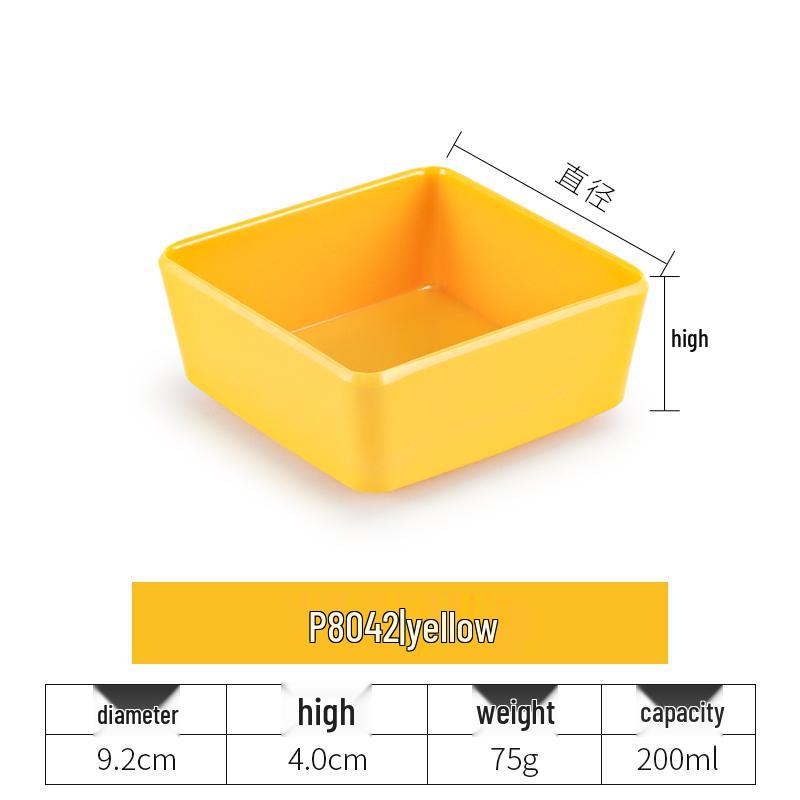 Imitation Porcelain Melamine Dipping and Snack Dish for Restaurants