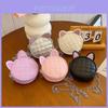 Adorable Mini Cat Shoulder Bag For Kids Shiny Sequin Round Purse Parent-child