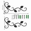 2pcs 11x9 In Plant Hanger Bracket Black Wall Hook Hanging Plant Bracket  Flower Pots