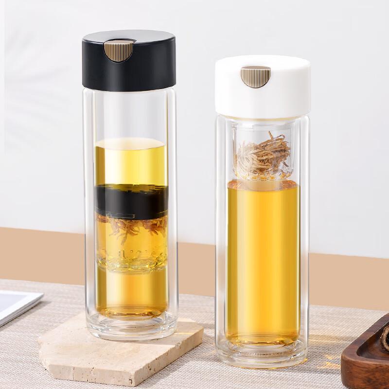 Changbaosen Magnetic Suction Double-Layer Insulated Tea Cup, 320ml