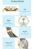 CURREN 9040 Women's Ultra-thin Waterproof Leather Strap Quartz Watch