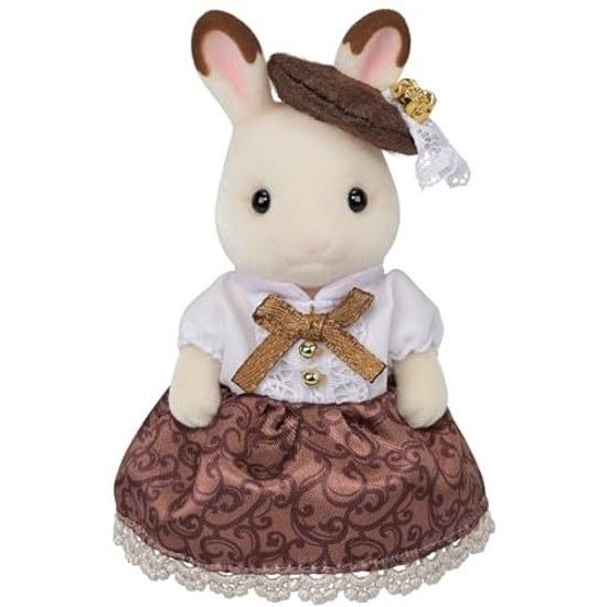 Sylvanian Families Doll Chocolat Rabbit Family Anniversary Set C-74 ST Mark Certified Ages 3 Up Toy Dollhouse EPOCH