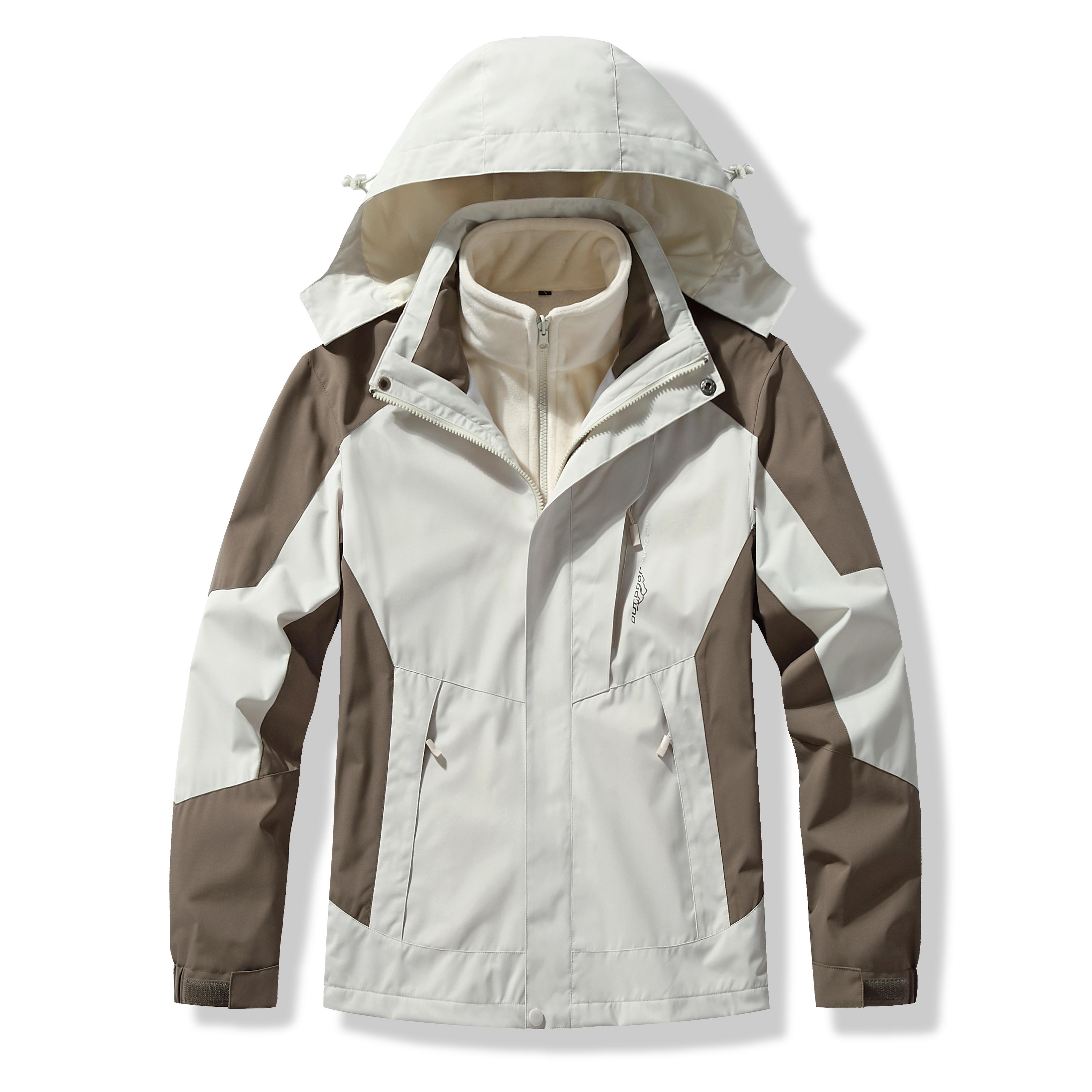 

Ветрозащитные мужские и женские куртки, костюмы, комплекты из двух предметов, 3 в 1, ветровка, водонепроницаемая, для кемпинга, толстое, теплое, унисекс-пальто 5XL хаки