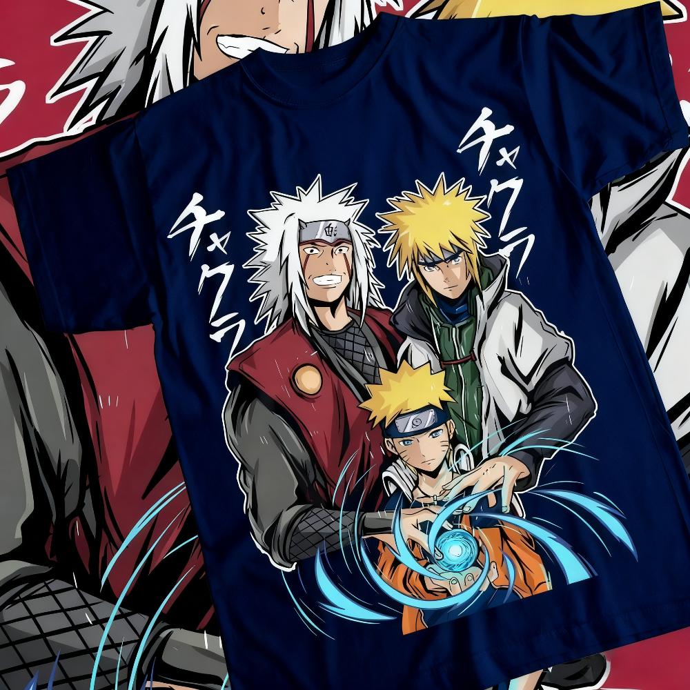 

Miniso Summer Naruto Rasengan T-Shirt Itachi Uchiha Jiraiya Anime Manga Style Shirt Style Shirt All Size Animation Authorization 3XL