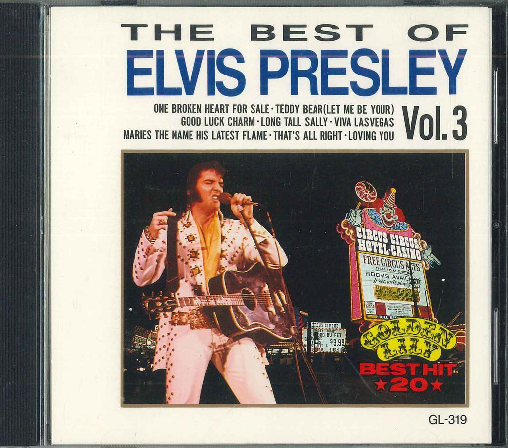 CD ELVIS PRESLEY - Best Hit 20 Vol.3 GL319 GOLDEN LILY Japan Rock Used