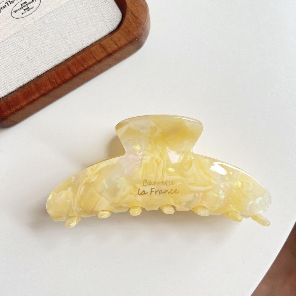 Acetic Acid Acetate Hair Claw Fresh Flower Hair Claw Fashion Irregular Pattern Shark Clip  Travel