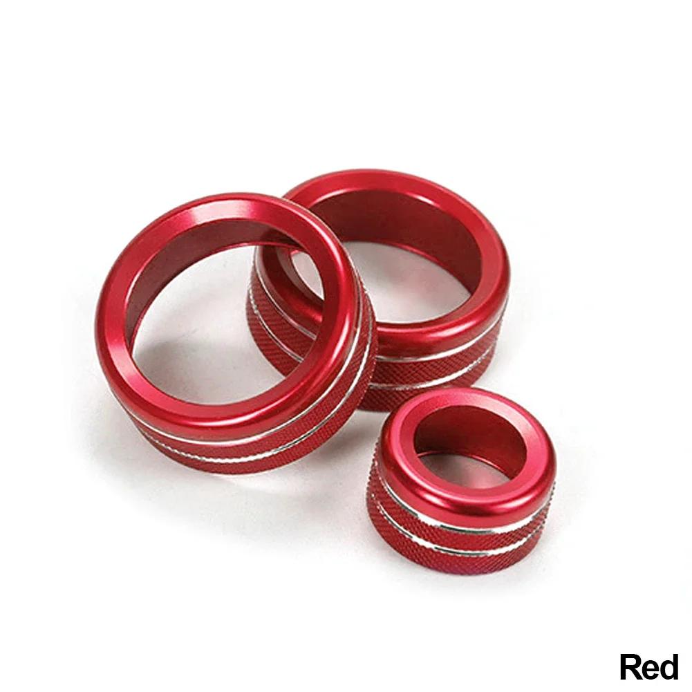 3PCS Car Volume Air Conditioning Knobs Audio Control Knob Ring AUTO Button For BMW 1 2 3 3GT 4 Series X1 2016-2019