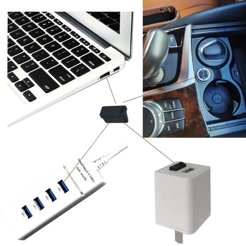 20Pcs Usb Male Anti-Dust Plug Stopper Cap Plastic Cover Protector Dust Plug