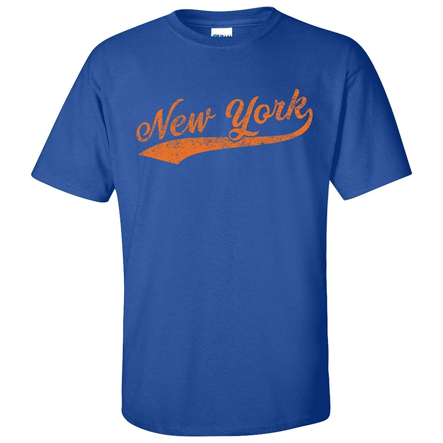 

New York City Script - Baseball, League, Homerun, Majors, Hometown Pride T-Shirt S