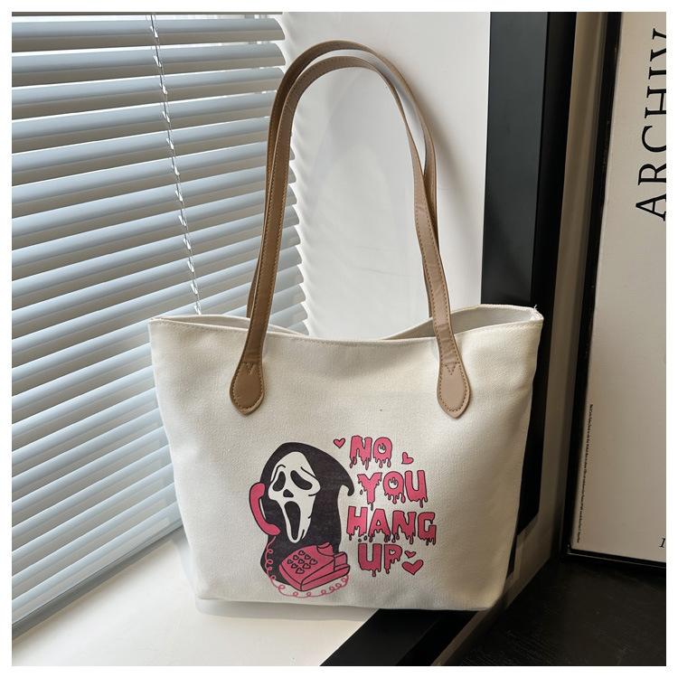 2025 новая холщовая сумка-тоут сумка-тоут студенческая вечеринка сумка для книг сумка для покупок в супермаркете дорожная наплечная сумка