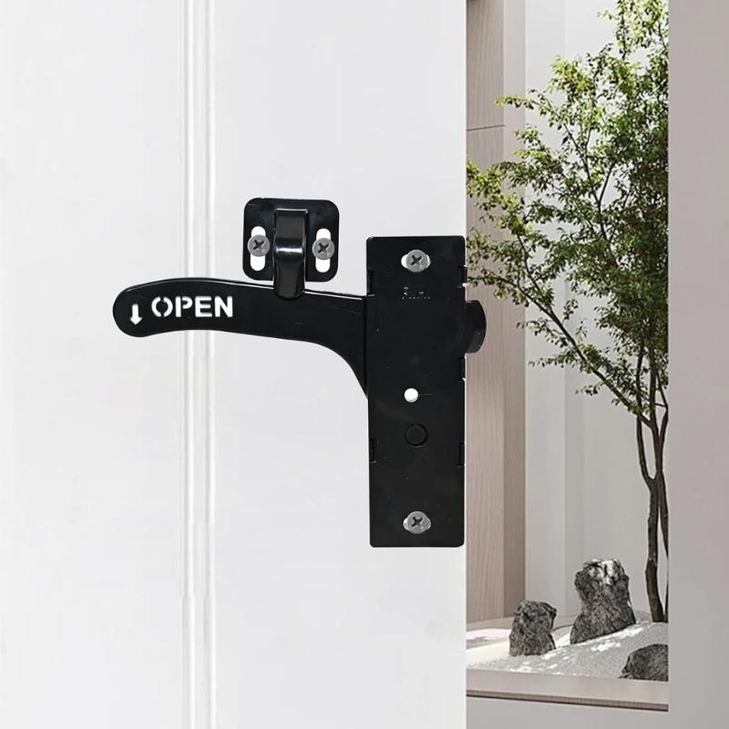 Universal Screen Door Handle & Latches Set Sturdy Aluminum Screen Door Lock & Handle Replacement for Secure Closure
