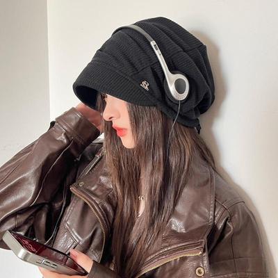 "Damen Herbst/Winter Mode Oversized Buchstaben Pullover Mütze - Koreanischer Stil Baotou Mütze"