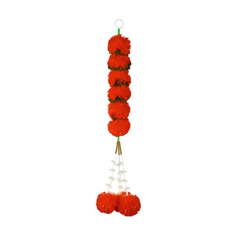 Marigold Hanging Ornament Artificial Marigold Garlands for Decorations Indian/American Wedding Mantles Party Decoration
