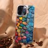 Light luxury retro art sense dopamine crack iPhone17 phone case Apple 14promax glass case