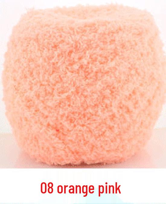 Dreifädiges Korallenfleece Flauschgarn für handgestrickte Chunky Schals und Handtücher