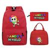 New Dandy's world game merchandise personalized printing primary and secondary school schoolbag three-piece set